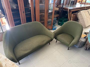 Salottino vintage verde
