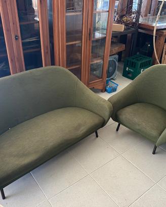 Salottino vintage verde