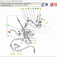 Leva freno ant Yamaha TZR125R 4DLH39220000