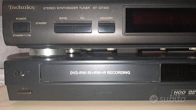 Radio e lettore registratore dvd.