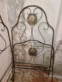 letto ferro battuto singolo 