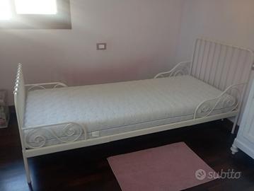 letto metallo singolo allungabile fino 200 cm