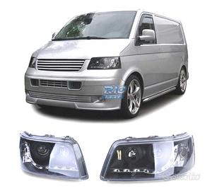 FARI VOLKSWAGEN VW T5 03-09 LUCE LED DIURNA SFONDO