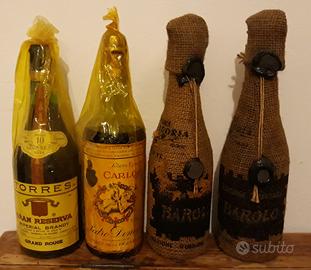 Quattro bottiglie da collezione