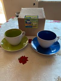 set  2 tazze colorate