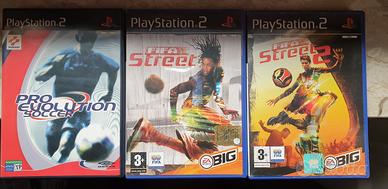 pes 1 fifa street 1 e 2 ps2 pal ita