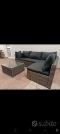 set divano angolo per esterno 