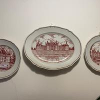 Set piatti decorativi Richard Ginori tema Castelli