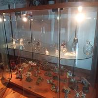 cristalliera vetrinetta espositiva top in ciliegio