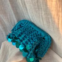clutch bag con paillettes