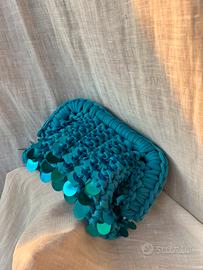 clutch bag con paillettes