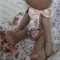 Orso da collezione lino dipinto