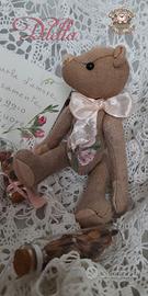 Orso da collezione lino dipinto