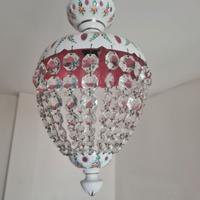 Lampadario in vetro di Boemia