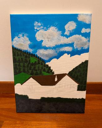 Dipinto su tela "Il Non Finito"- Paesaggio montano