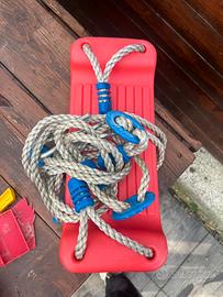 Sella altalena con corda