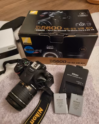 Nikon D5600 18-55VR Kit - af-p dx Nikkor 18-55mm f