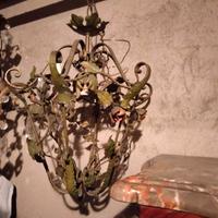 lampadario in ferro battuto