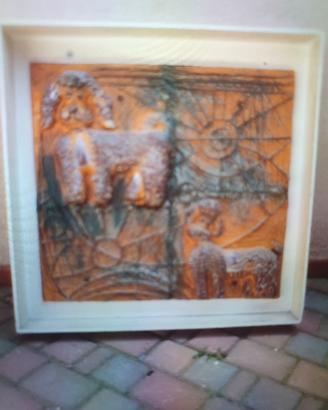 tavella di ANGELO BIANCINI 90X90 con cornice