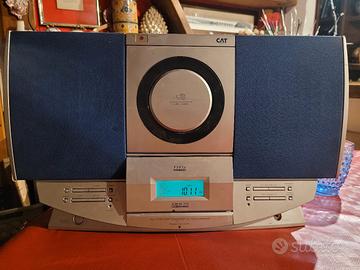 stereo compatto anni 90 CAT Radio FM CD MC stereo7