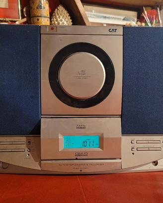 stereo compatto anni 90 CAT Radio FM CD MC stereo7
