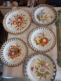 Antichi piatti di ceramica Bassano 