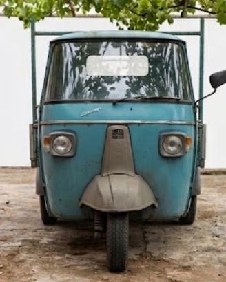 Piaggio Ape 600 MP (1973) - Targa nera e libretto