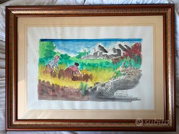 Antonio Di Viccaro - Serigrafia Acquarellata