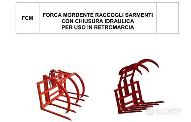 FORCA MORDENTE RACCOGLI SARMENTI ARATRI BIAGIOLI A