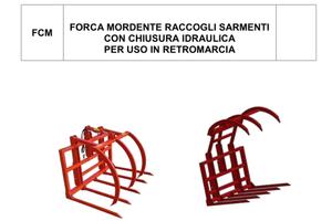 FORCA MORDENTE RACCOGLI SARMENTI ARATRI BIAGIOLI A