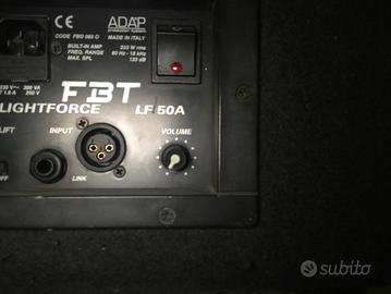 Cassa FBT Lightforce 250 watt attiva