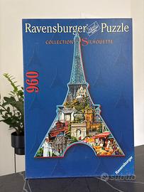 Puzzle 960 pezzi a silhouette Tour Eiffel