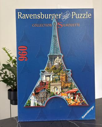 Puzzle 960 pezzi a silhouette Tour Eiffel