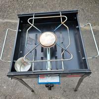 Grill a gas h cm.70 piastra in ghisa cm.38 x cm.38