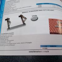 Staffa a tetto inox per condizionatori