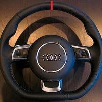 Volante pelle OEM Audi R8 5.2 V10 + palette a led
