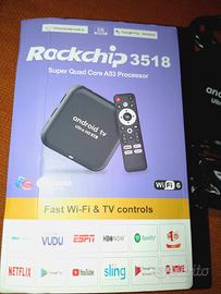 Decoder box android TV Google ultra HD wifi 
Rockc