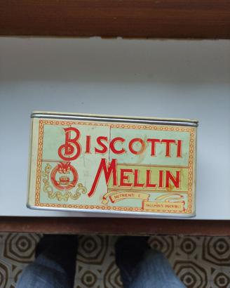 Scatola di latta Biscotti Mellin