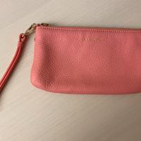 Pochette Coccinelle pelle rosa