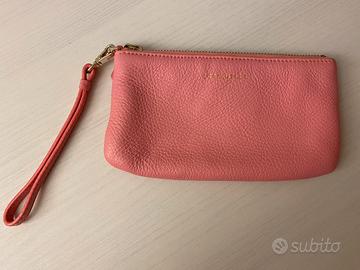 Pochette Coccinelle pelle rosa