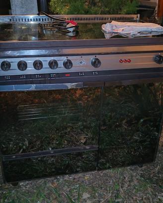 Cucina economica con forno - Acciaio inox