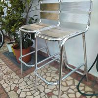 Sgabelli alluminio bar