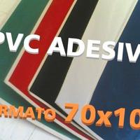 VINILE PVC ADESIVO fogli 70x100 cm. plotter taglio