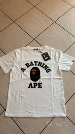 maglia bape uomo bianca
