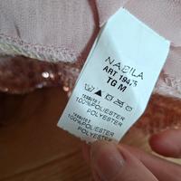 Minidress tgM rosa in payettes tutto foderato  per