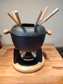 Set Fonduta GEIST in GHISA SMALTATA 11 Pezzi