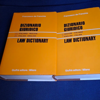 Dizionario giuridico. 2vol inglese-ITA De Franchis