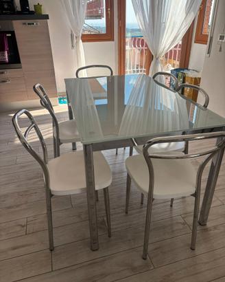 Tavolo e 6 sedie Calligaris