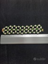 Braccialetti fatti a mano perline e pietre.