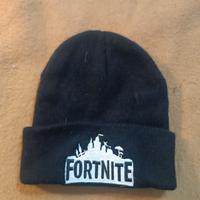 Berretto nero Fortnite originale con logo ricamato